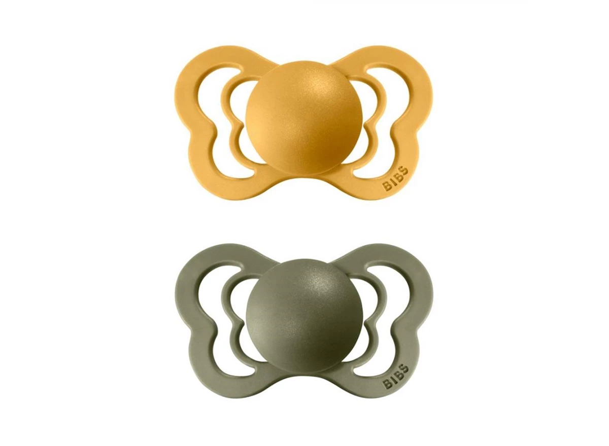 2-pack-Bibs-Couture-Latex-Size-2-6-18m-Honey-Bee-Olive
