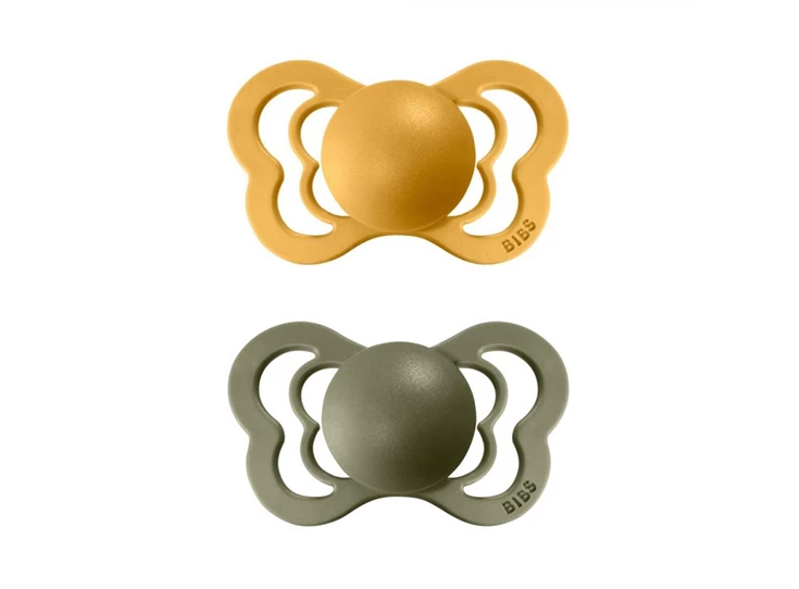 2-pack-Bibs-Couture-Latex-Size-2-6-18m-Honey-Bee-Olive