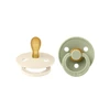 2-pack-Bibs-Latex-Round-Size-1-0-6m-Ivory-Sage