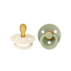 2-pack-Bibs-Latex-Round-Size-1-0-6m-Ivory-Sage