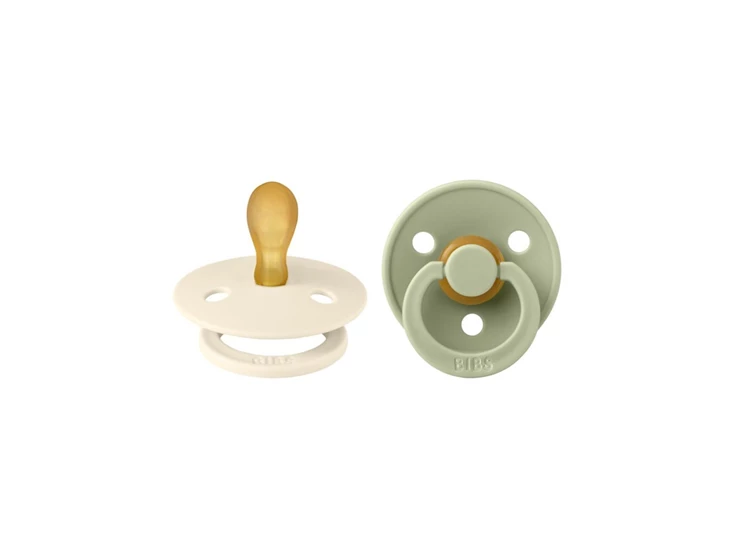 2-pack-Bibs-Latex-Round-Size-1-0-6m-Ivory-Sage