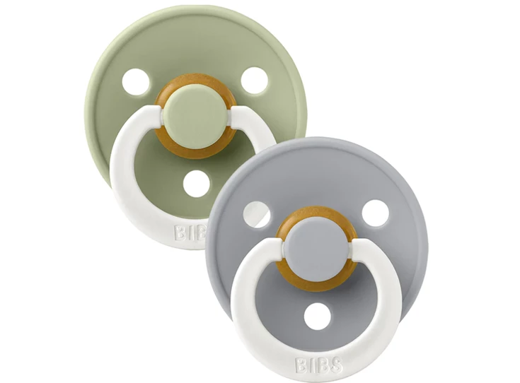 2-pack-Bibs-Latex-Round-Size-2-6-18m-Sage-Glow-Cloud-Glow