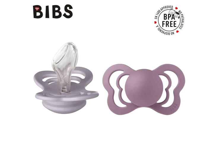 2-pack-Bibs-Supreme-Silicone-Size-1-0-6m-Fossil-Grey-Mauve