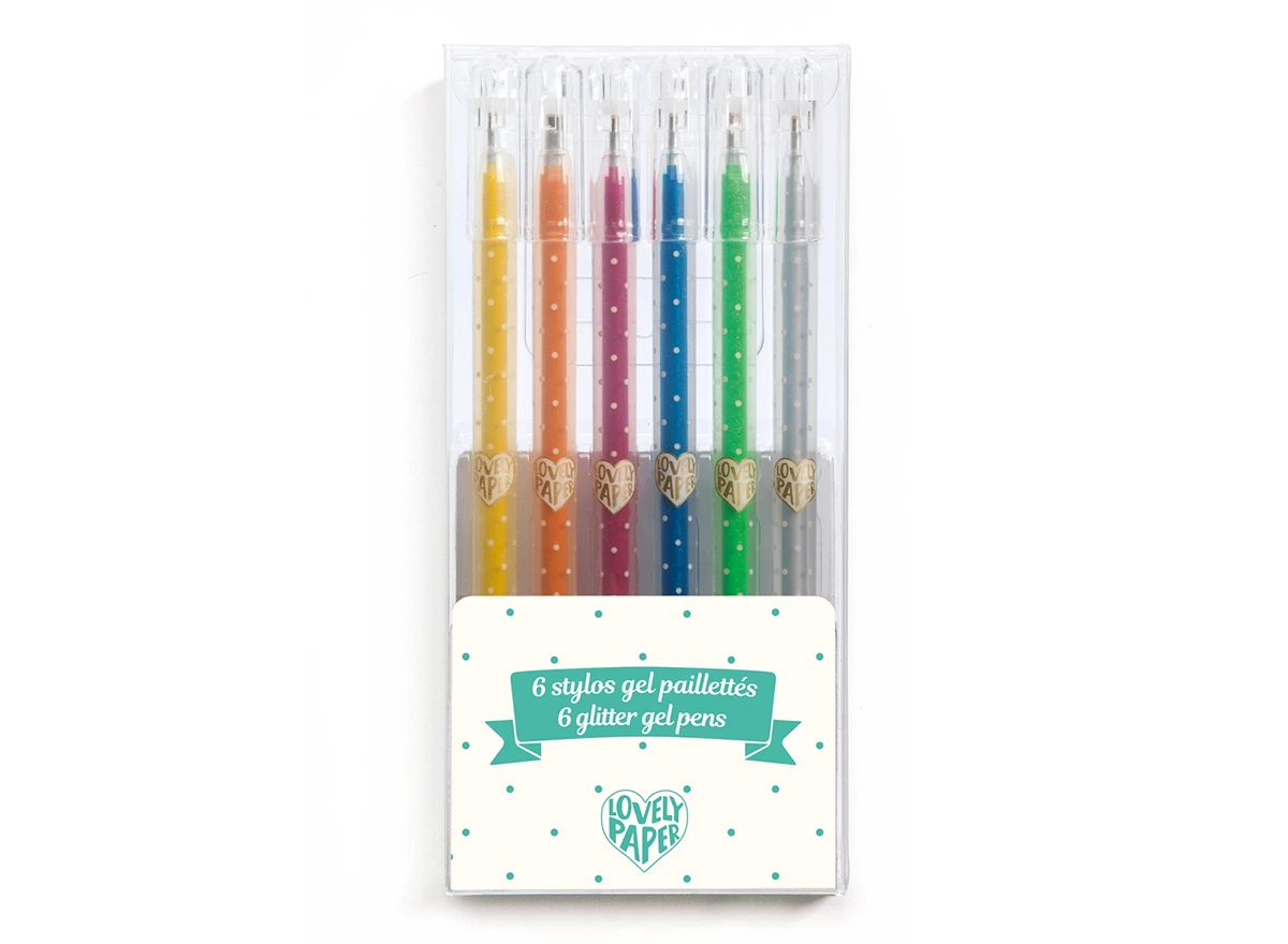 6-Glittergelpennen
