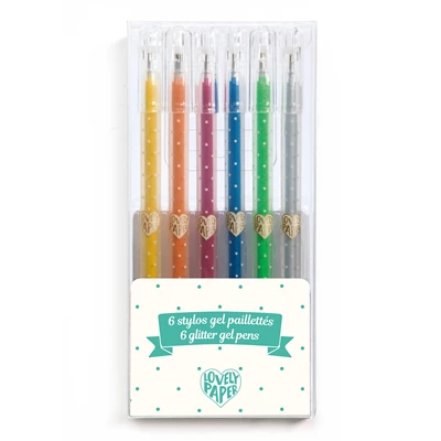 6-Glittergelpennen