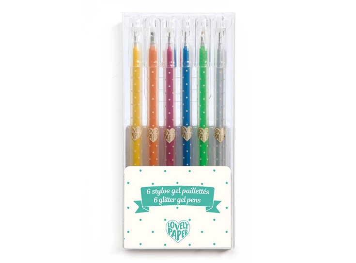 6-Glittergelpennen