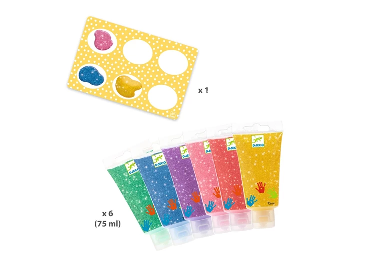 6-tubes-vingerverf-Pailletten