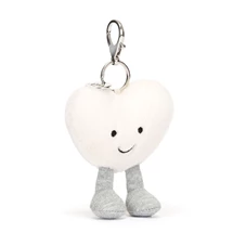 Amuseables-Cream-Heart-Bag-Charm