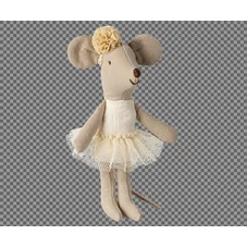 Ballerina-Muis-Kleine-Zus-Wit