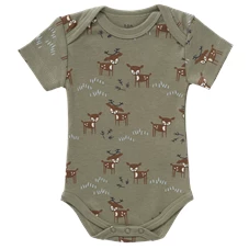 Body-Korte-Mouwen-Deer-Olive-0-3-m