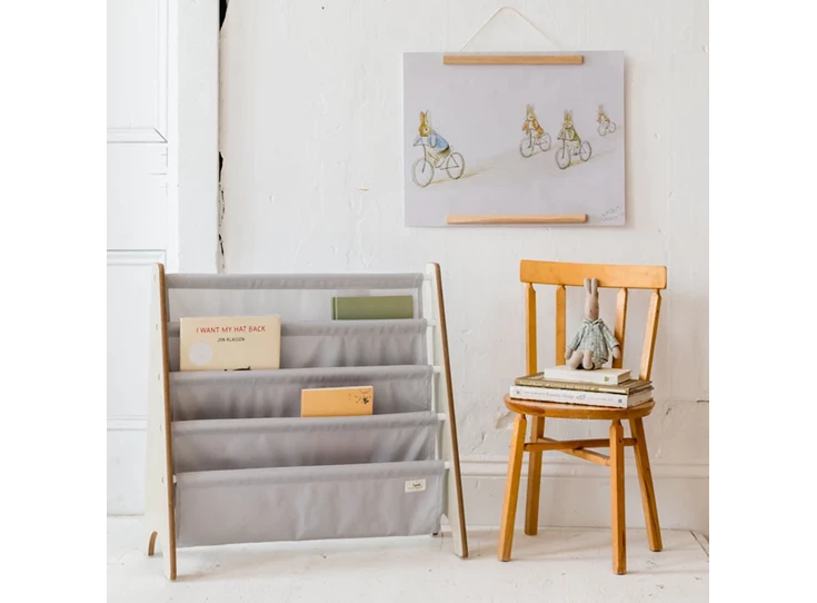 Boekenrek-Grijs-Effen