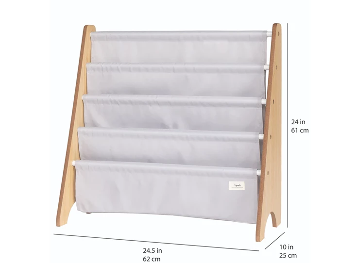 Boekenrek-Grijs-Effen