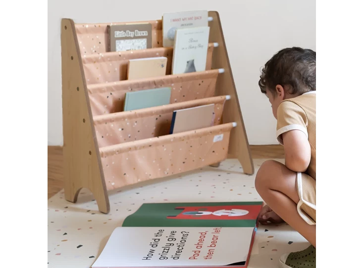 Boekenrek-Terrazzo-Beige