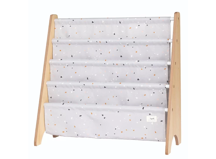 Boekenrek-Terrazzo-Grijs