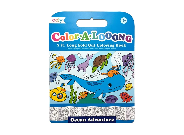 Color-A-Looong-Fold-out-Kids-Coloring-Book-Ocean-Adventure