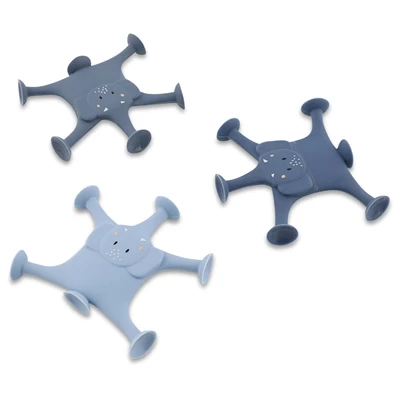 Dierenspel-met-zuignappen-3-stuks-Mrs-Elephant-familie-blauw