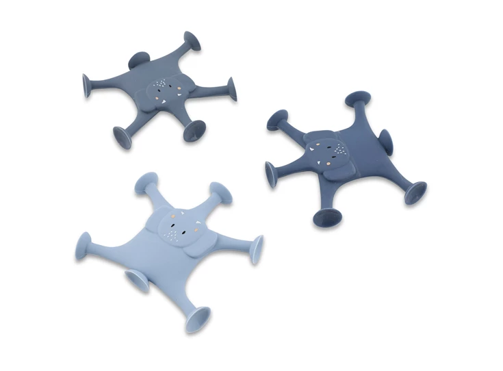 Dierenspel-met-zuignappen-3-stuks-Mrs-Elephant-familie-blauw