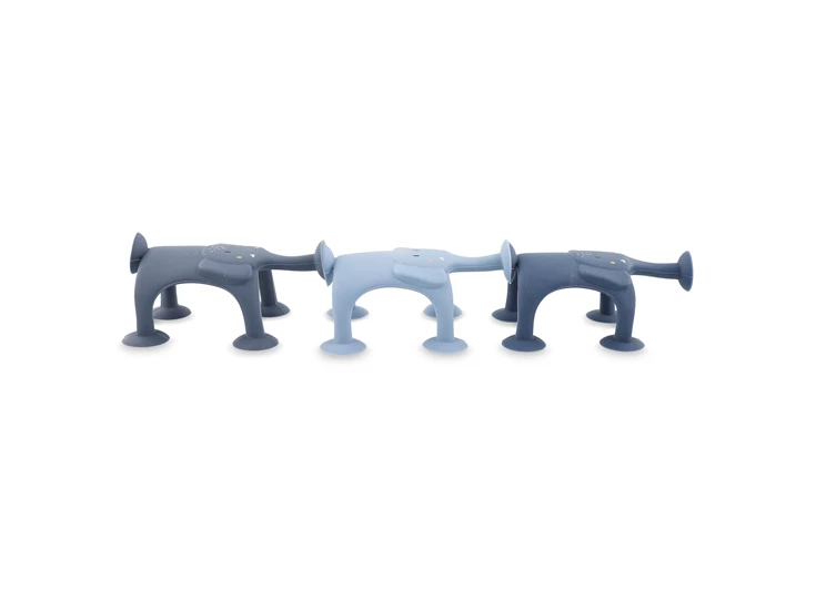 Dierenspel-met-zuignappen-3-stuks-Mrs-Elephant-familie-blauw