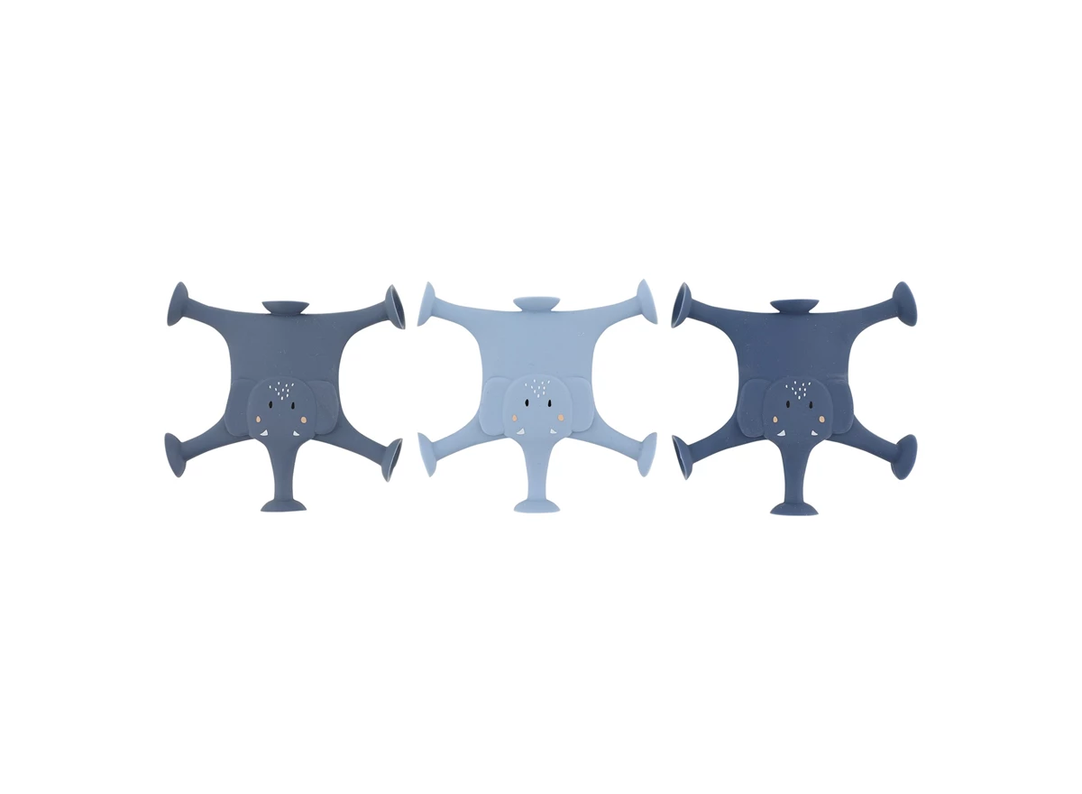 Dierenspel-met-zuignappen-3-stuks-Mrs-Elephant-familie-blauw