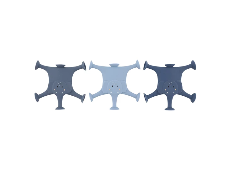 Dierenspel-met-zuignappen-3-stuks-Mrs-Elephant-familie-blauw