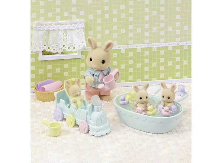 Drieling-Baby-Creme-Konijn-Badspeelset