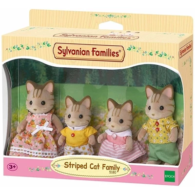 Familie-Gestreepte-Kat