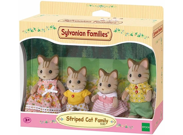 Familie-Gestreepte-Kat