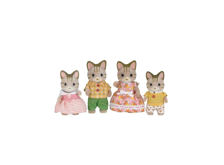 Familie-Gestreepte-Kat