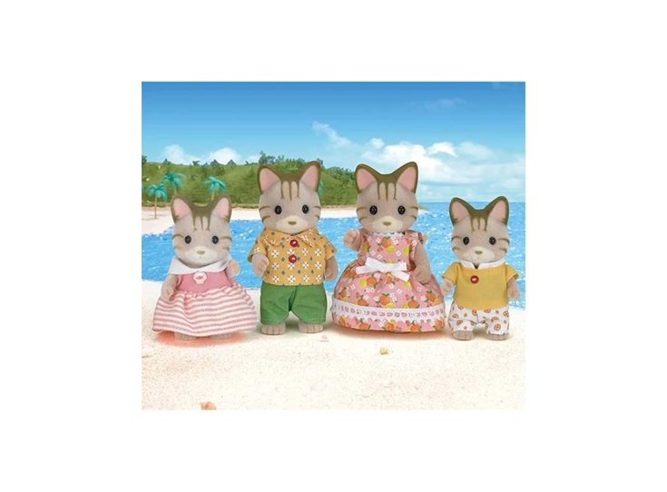 Familie-Gestreepte-Kat