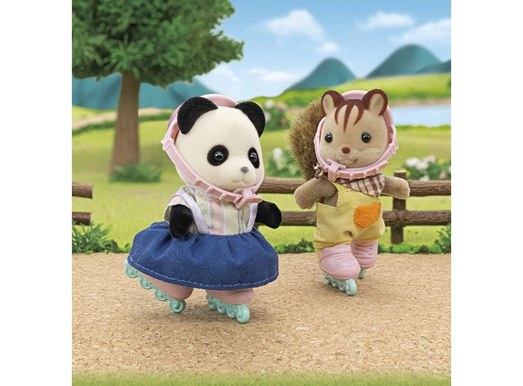 Fiets-rolschaatsset-meisje-Panda