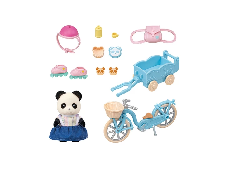 Fiets-rolschaatsset-meisje-Panda