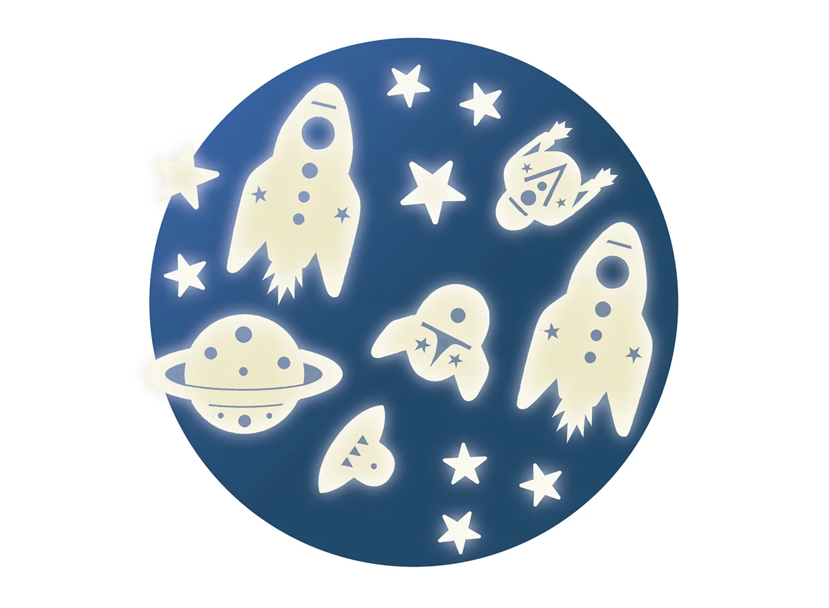Fosforescerend-pack-Space-missie
