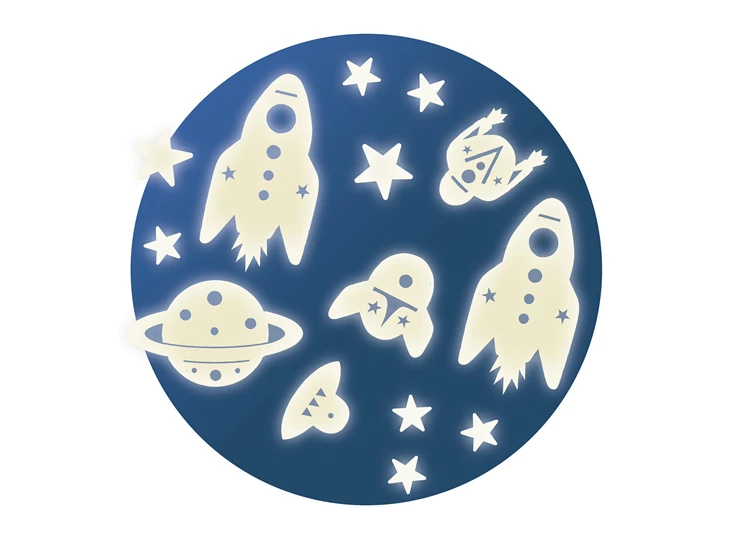 Fosforescerend-pack-Space-missie