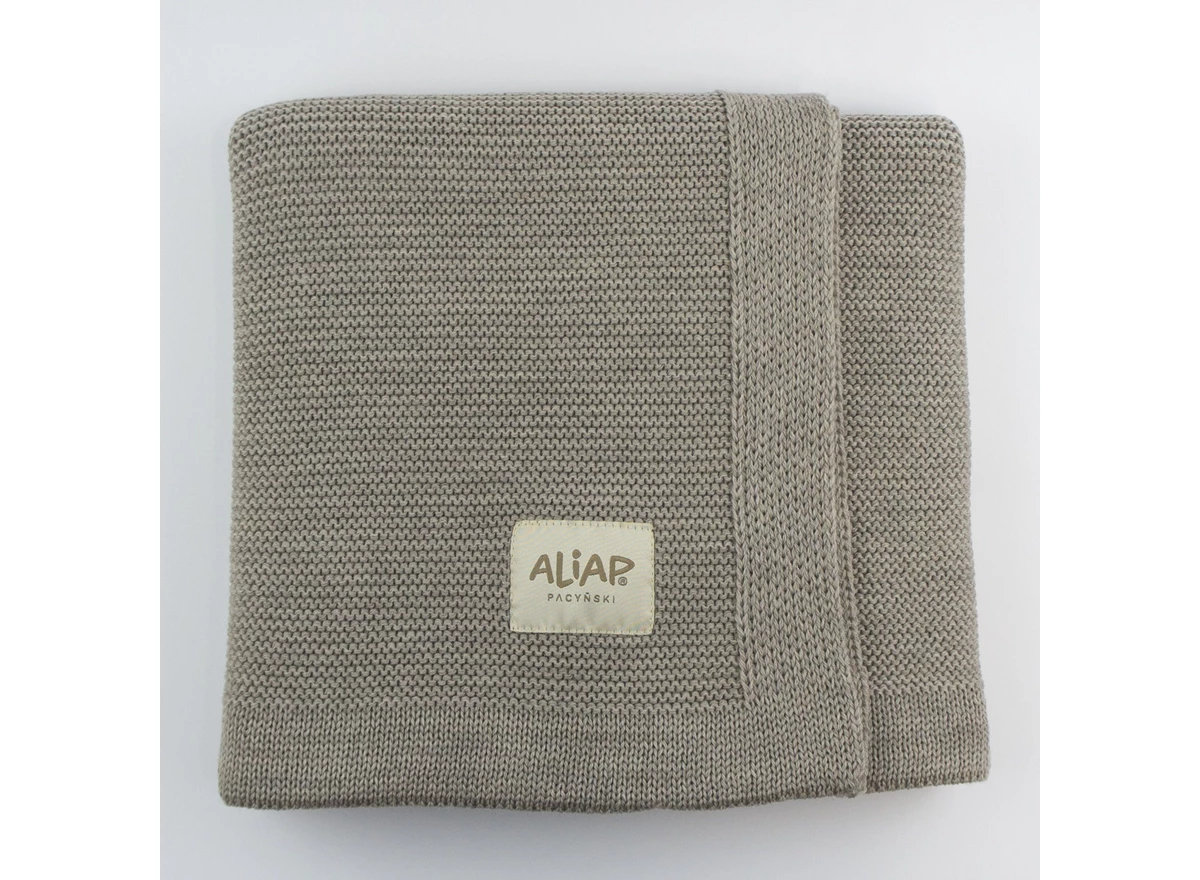 Gebreid-deken-100-Merino-Wol-75x100cm-Beige