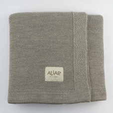 Gebreid-deken-100-Merino-Wol-75x100cm-Beige