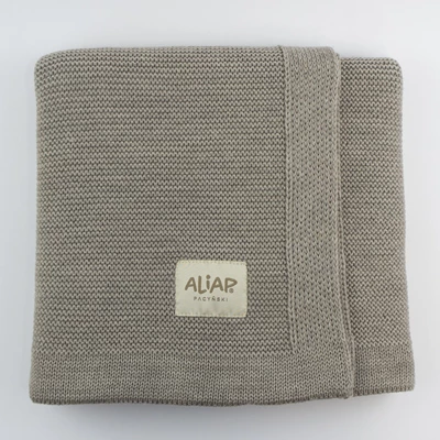 Gebreid-deken-100-Merino-Wol-75x100cm-Beige