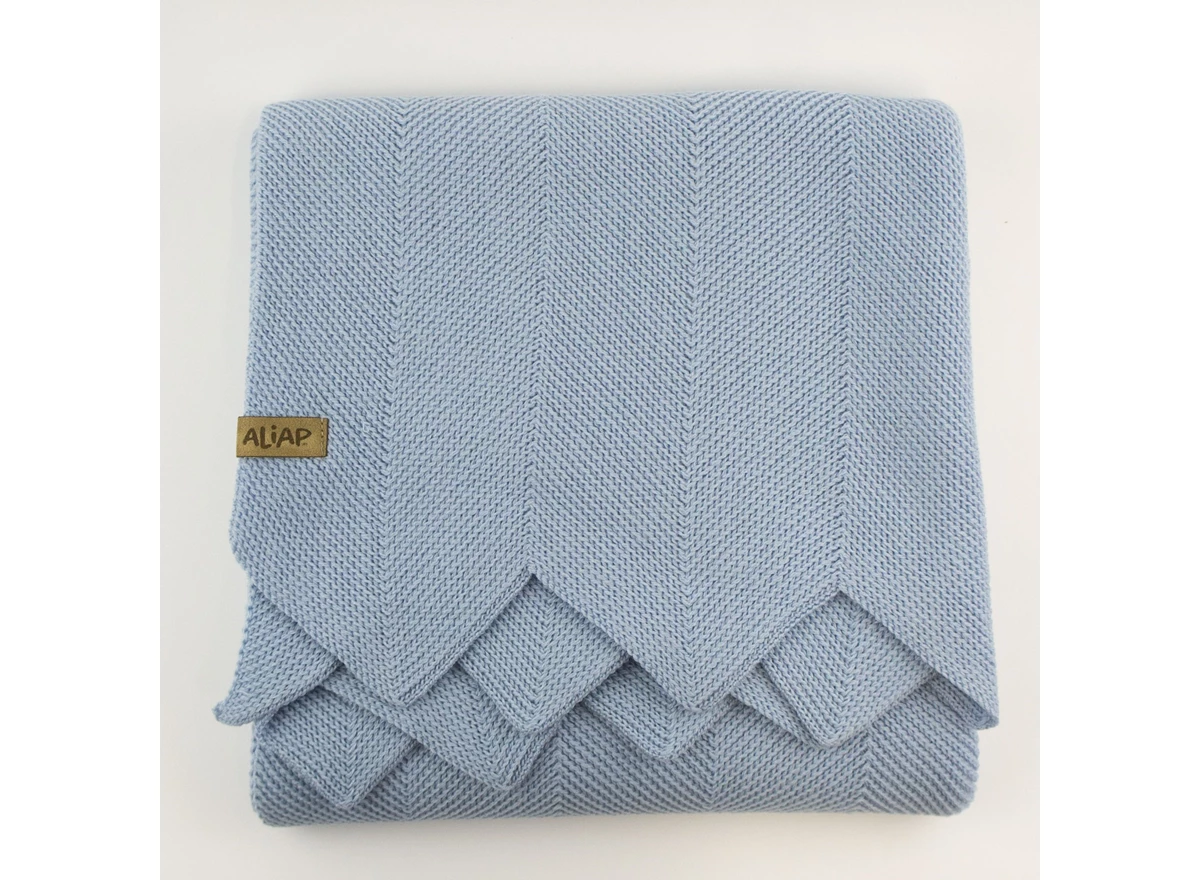 Gebreid-deken-100-Merino-Wol-75x100cm-Blue