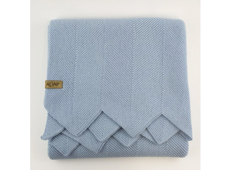 Gebreid-deken-100-Merino-Wol-75x100cm-Blue