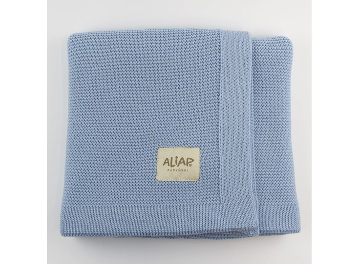 Gebreid-deken-100-Merino-Wol-75x100cm-Blue