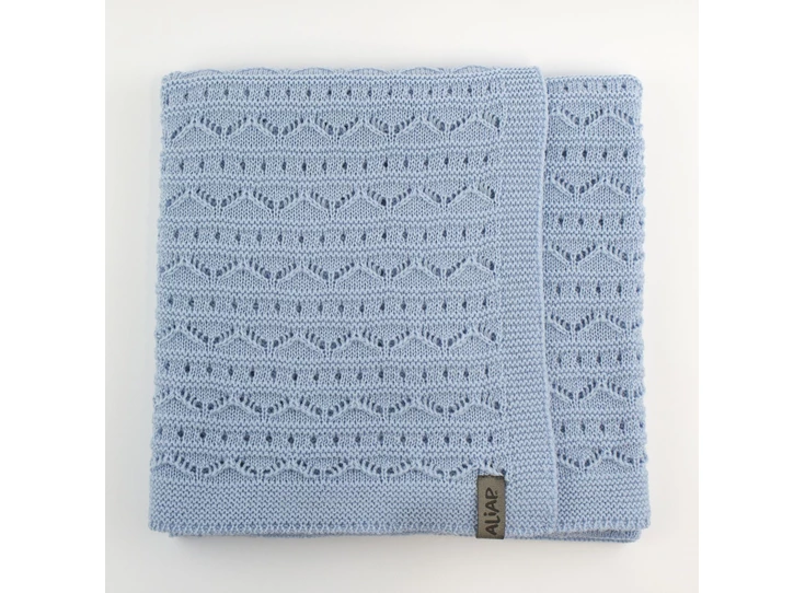 Gebreid-deken-100-Merino-Wol-75x100cm-Blue