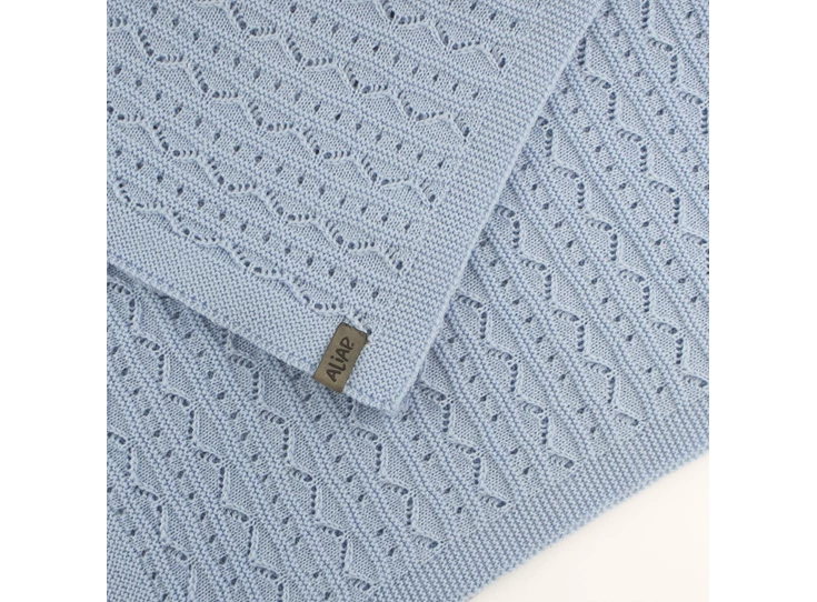 Gebreid-deken-100-Merino-Wol-75x100cm-Blue