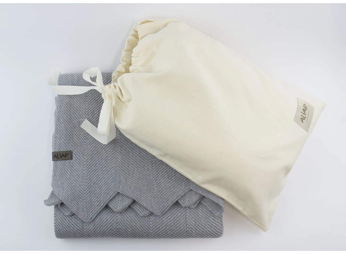 Gebreid-deken-100-Merino-Wol-75x100cm-Grey