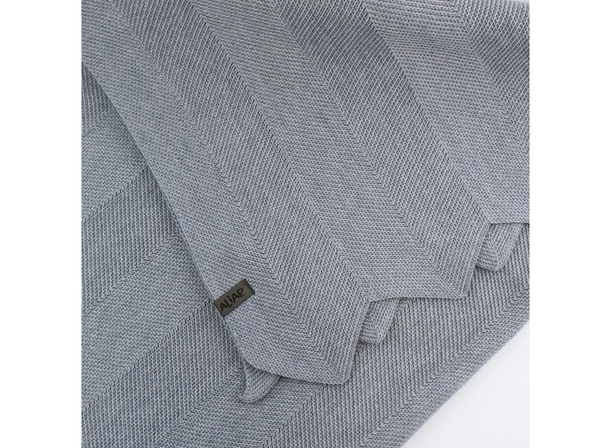 Gebreid-deken-100-Merino-Wol-75x100cm-Grey