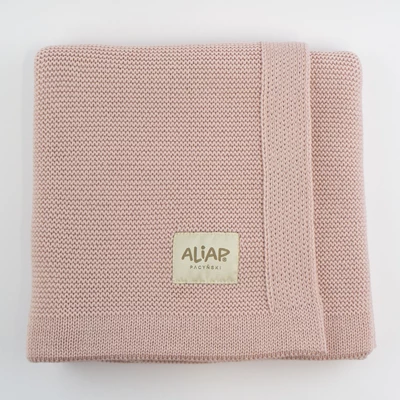 Gebreid-deken-100-Merino-Wol-75x100cm-Pink