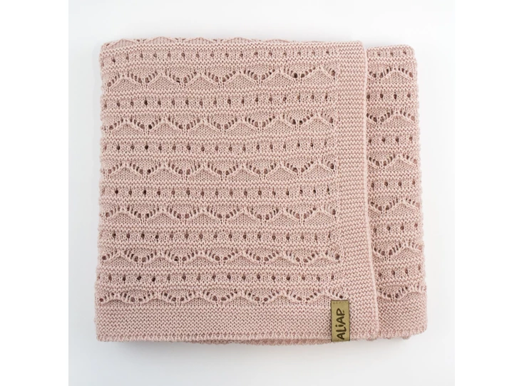 Gebreid-deken-100-Merino-Wol-75x100cm-Pink