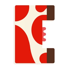 Grafisch-Dierenletters-E