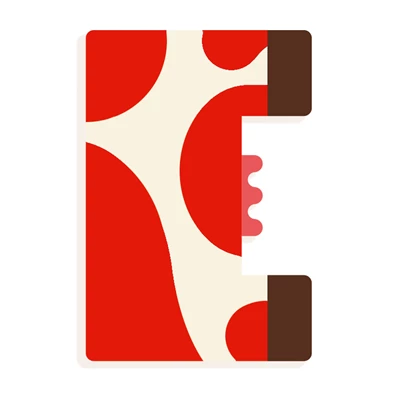 Grafisch-Dierenletters-E