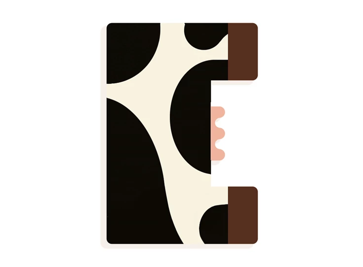 Grafisch-Dierenletters-E