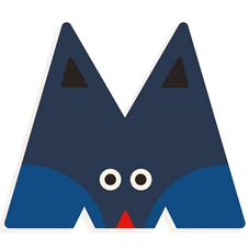 Grafisch-Dierenletters-M