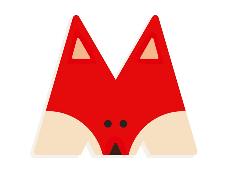 Grafisch-Dierenletters-M